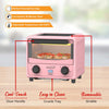 Brentwood TS-3430PK 3 Liter Mini Toaster Oven, Pink