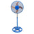 Brentwood F-12SMBL 3-Speed 12” Oscillating Stand Fan, Blue