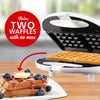Brentwood TS-242 Non-Stick Dual Waffle Maker, White