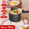 Brentwood HPS-3150BK 1.5-Liter Multi-Function Electric Hot Pot Cooker with Ceramic Non-Stick Ceramic Coating and Stainless-Steel Food Steamer, Black
