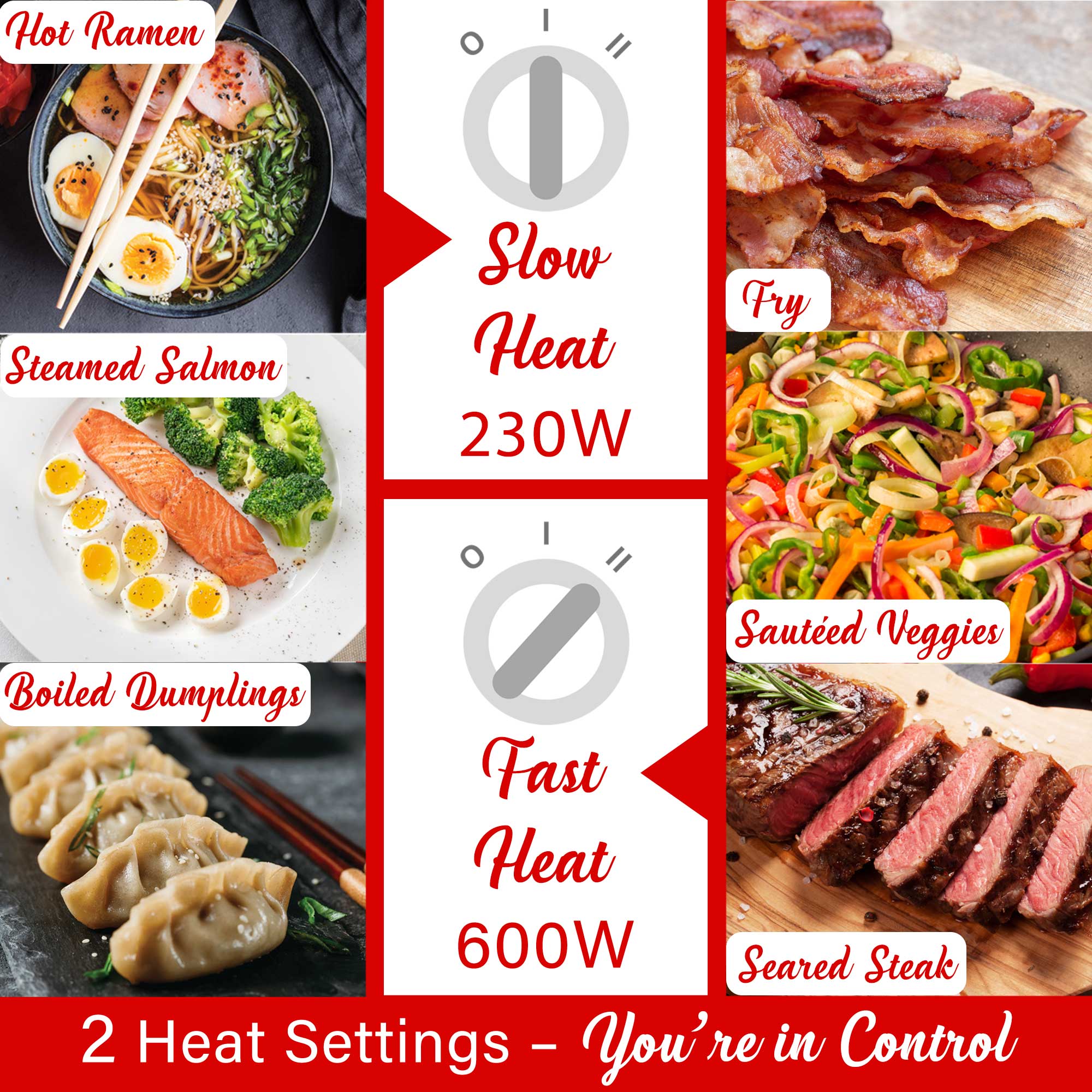 Brentwood HPS-3172BK 1.5-Liter Multi-Function Electric Hot Pot Cooker with Ceramic Non-Stick Ceramic Coating and Stainless-Steel Food Steamer, Black