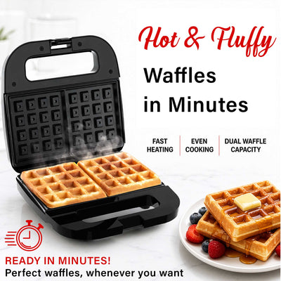 Coming Soon - Brentwood TS-244BK Electric Non-Stick 2-Slice Belgian Waffle Maker, Black