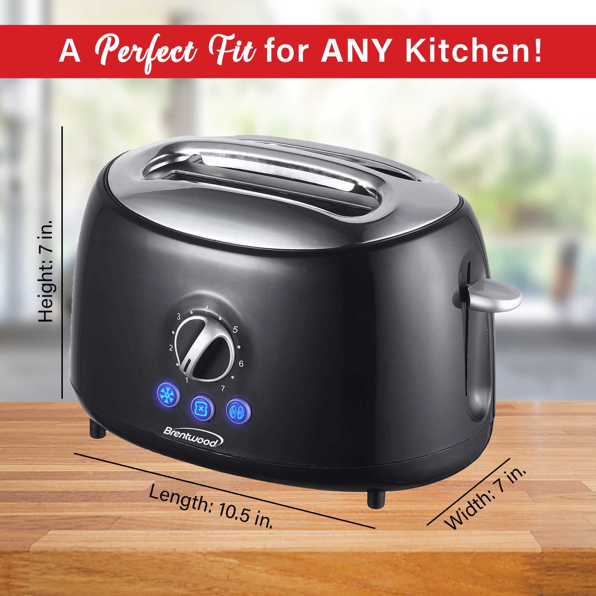 Brentwood TS-270BK Cool Touch 2-Slice Extra Wide Slot Brentwood TS-270BK Cool Touch 2-Slice Extra Wide Slot