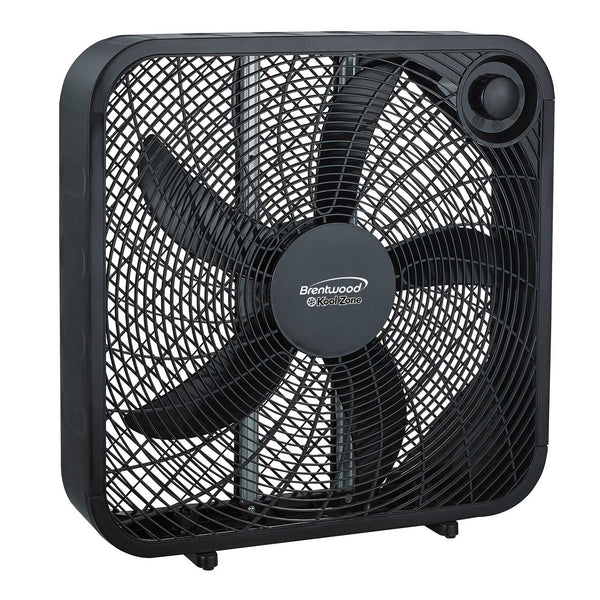 Brentwood Kool Zone F-20SB 3-Speed 20” Box Fan, Black - Brentwood ...