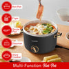 Brentwood HP-3250BK 2.5-Liter Multi-Function Electric Hot Pot Cooker and Food Steamer with Ceramic Non-Stick Ceramic Coating, Black