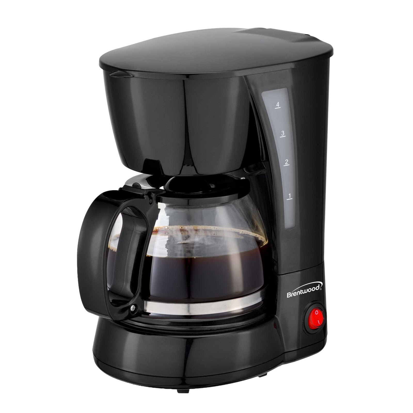 Brentwood TS-212BK 4 Cup Coffee Maker, Black