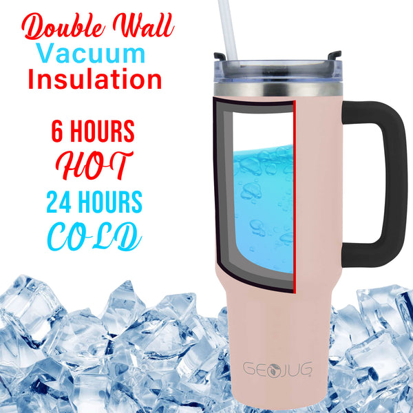 Brentwood GEOJUG CMB-1200PK 40oz Insulated Stainless Steel Tumbler