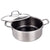 Brentwood B-DUH26L 6-Quart 3-Ply Hybrid Non-Stick Stainless Steel Induction Ready Dutch Oven with Tempered Glass Lid, Stay Cool Handles, Compatible with All Cooktops, Oven and Dishwasher Safe