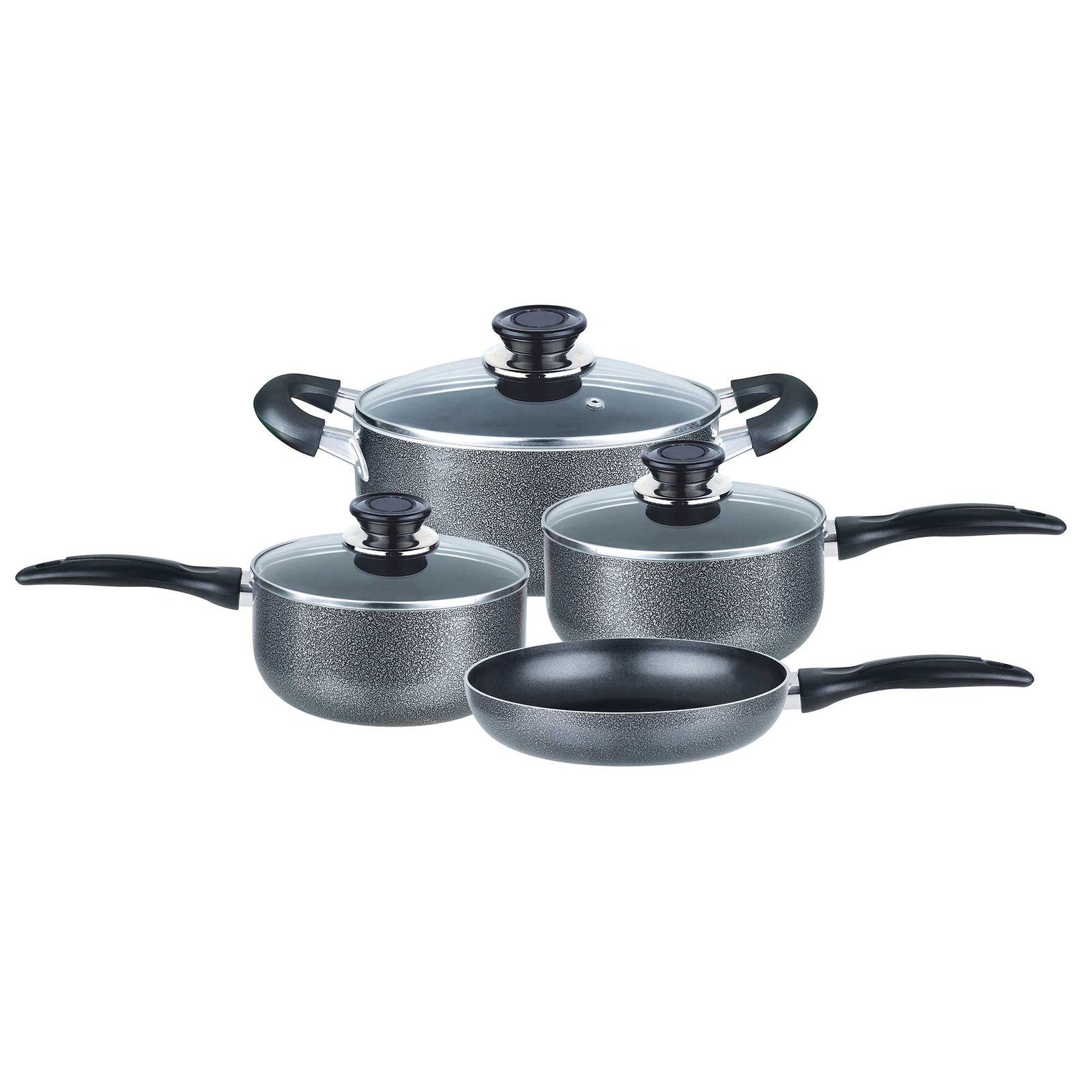 Brentwood Appliances BPS-207BL 7-Piece Aluminum Non-Stick Cookware Set  (Blue) : : Home