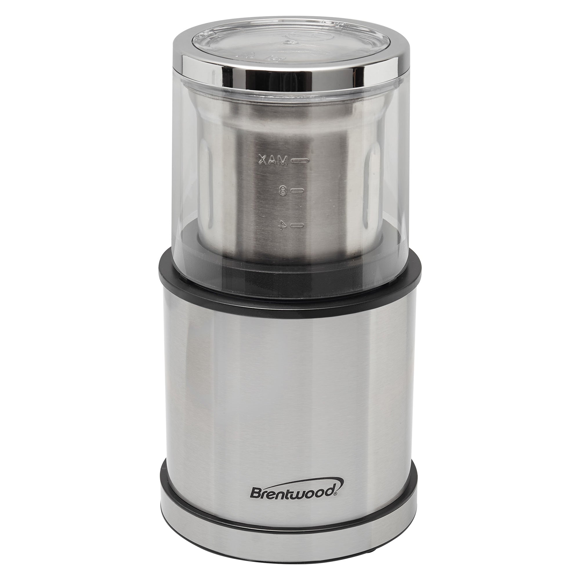 Brentwood CG-162S 75-Gram Electric Wet and Dry Coffee Bean, Herb, and Spice Grinder, Black