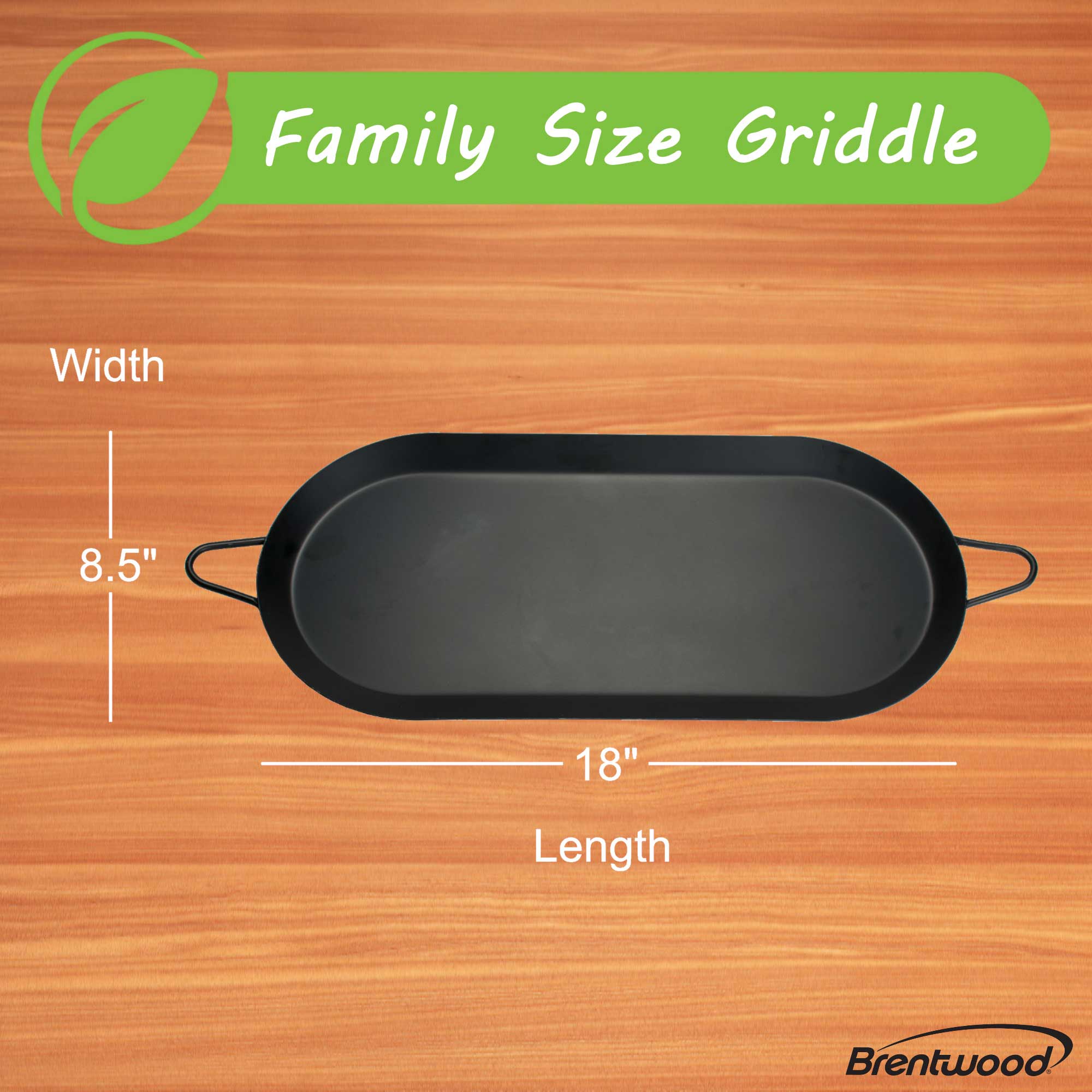 Brentwood Non-Stick Carbon Steel Griddle