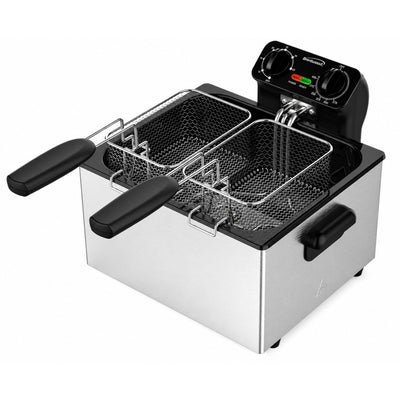 Coming Soon - Brentwood DF-550S 21-Cup Electric Stainless Steel Deep Fryer with 2 Small and 1 Large Removable Fry Baskets