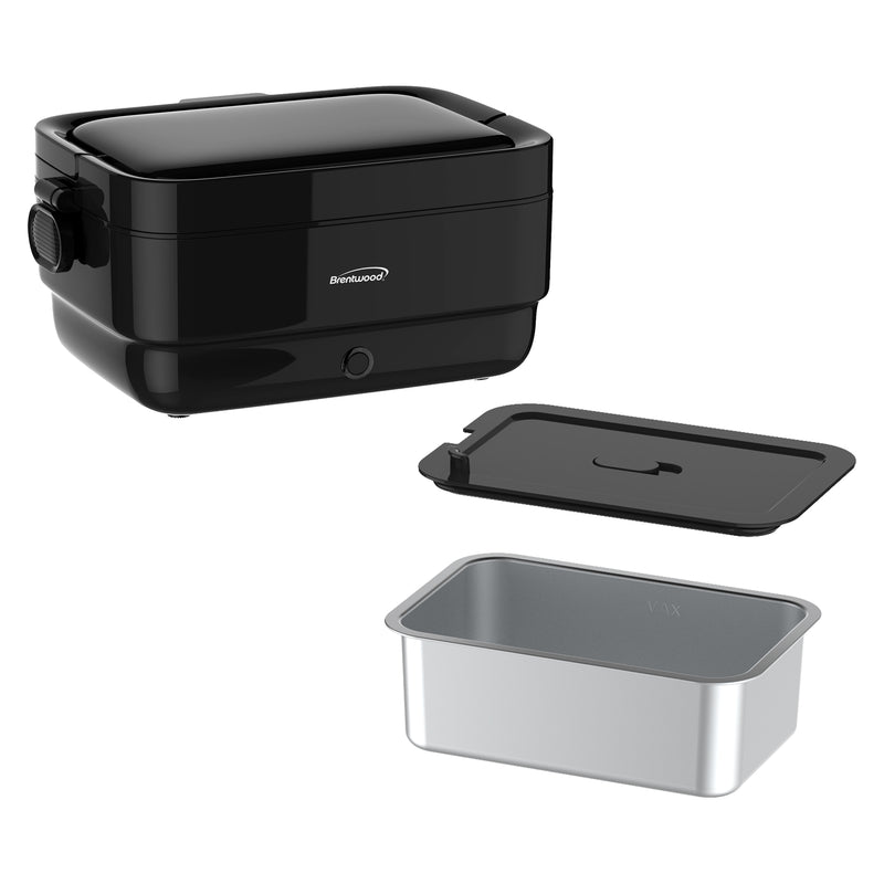 Brentwood ELB-900BK 4-Cup Portable Heated Lunch Box, Black