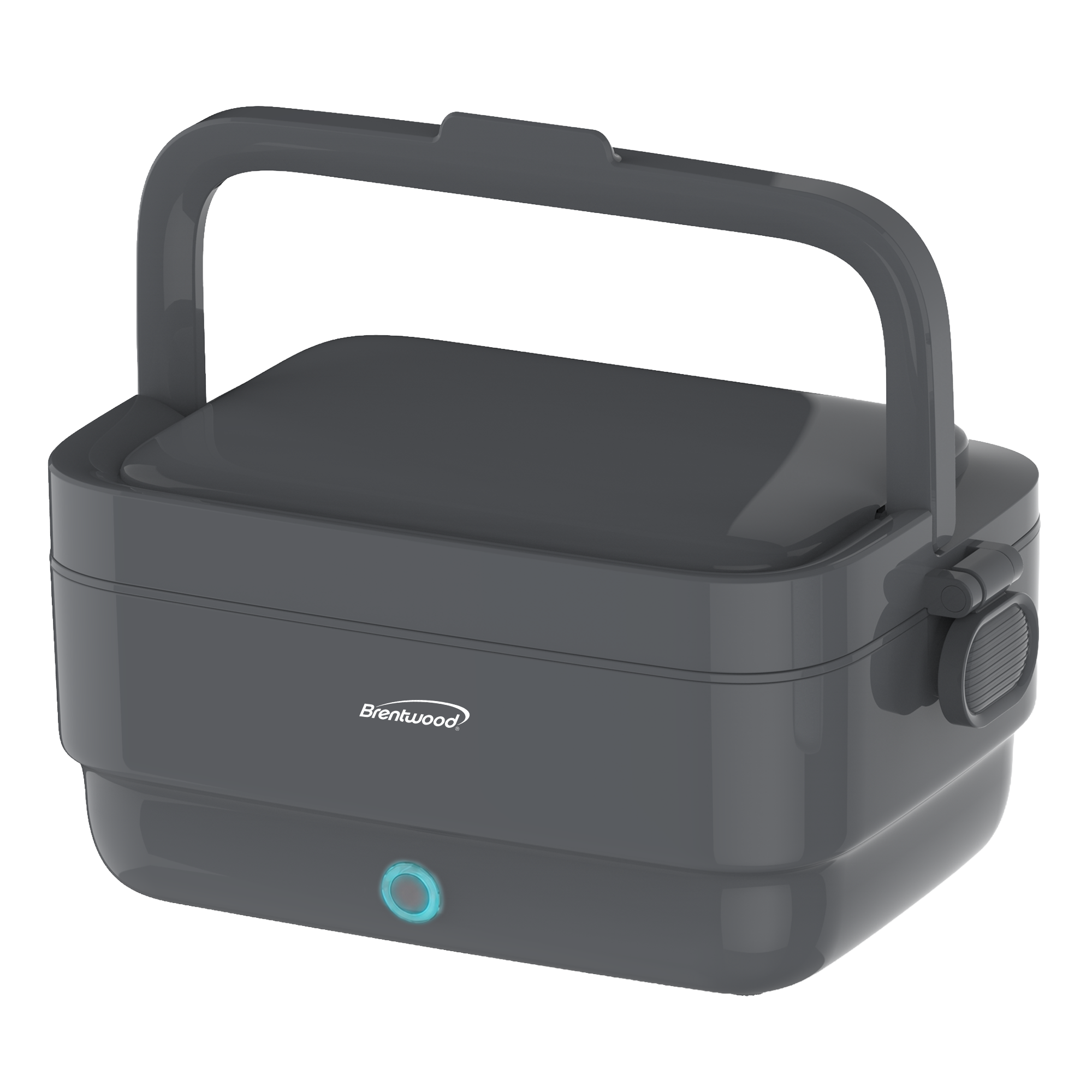Brentwood ELB-900GRY 80W Electric Lunch Box Food Warmer, Portable, Leakproof, 4-Cups, Gray