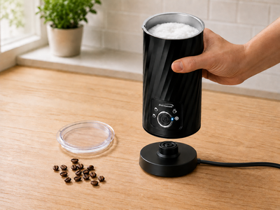 Coming Soon - Brentwood GA-302BK Electric Milk Frother and Warmer, Black