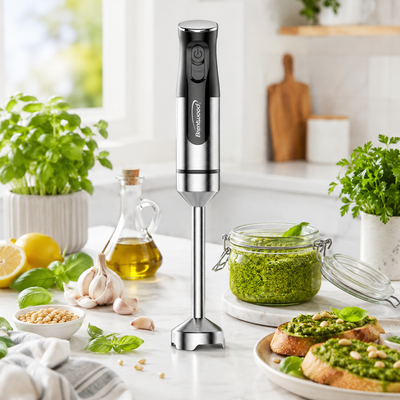Coming Soon - Brentwood HB-34BK 260W 2-Speed Stainless Steel Hand Blender, Black