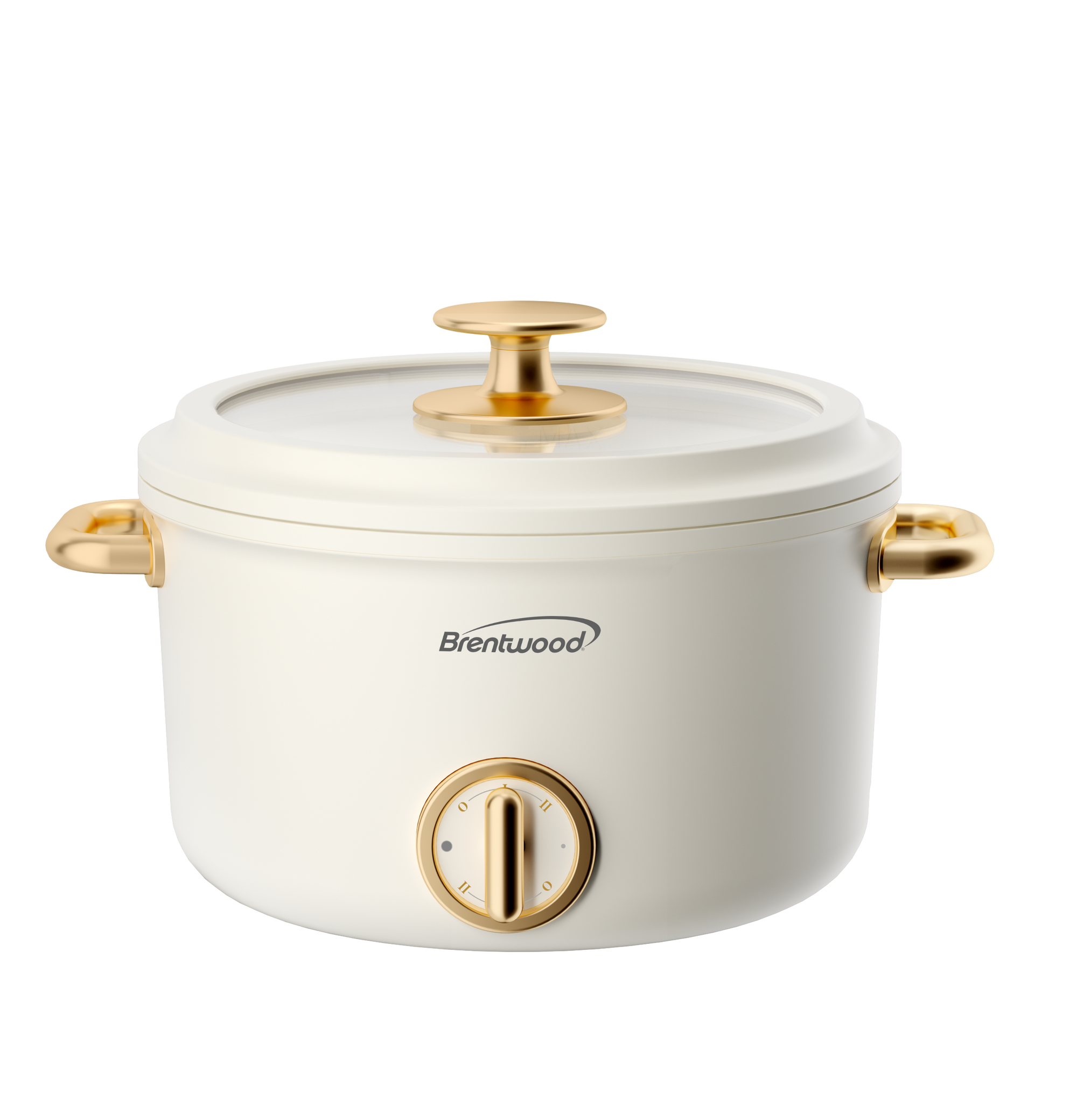Brentwood HP-3250CRM 2.5-Liter Multi-Function Electric Hot Pot Cooker and Food Steamer with Ceramic Non-Stick Ceramic Coating, Cream