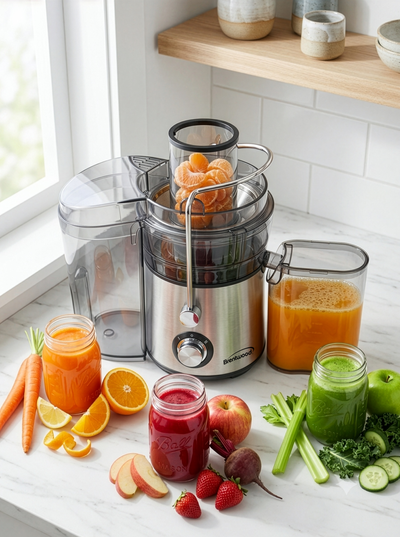 Coming Soon - Brentwood JC-400BKS 2-Speed 400w Juice Extractor with Graduated Jar
