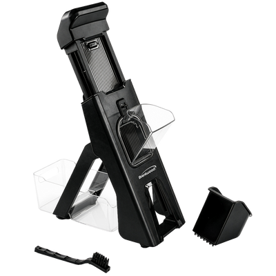 Coming Soon - Brentwood 3-in-1 Safe Mandoline Slicer, Vegetable Chopper, Thick & Thin Julienne, Adjustable Thickness 0.5mm-8mm, Black