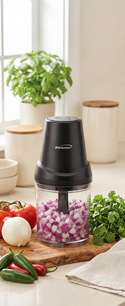 Coming Soon - Brentwood MC-205BK 2-Cup Mini Food Chopper, Black