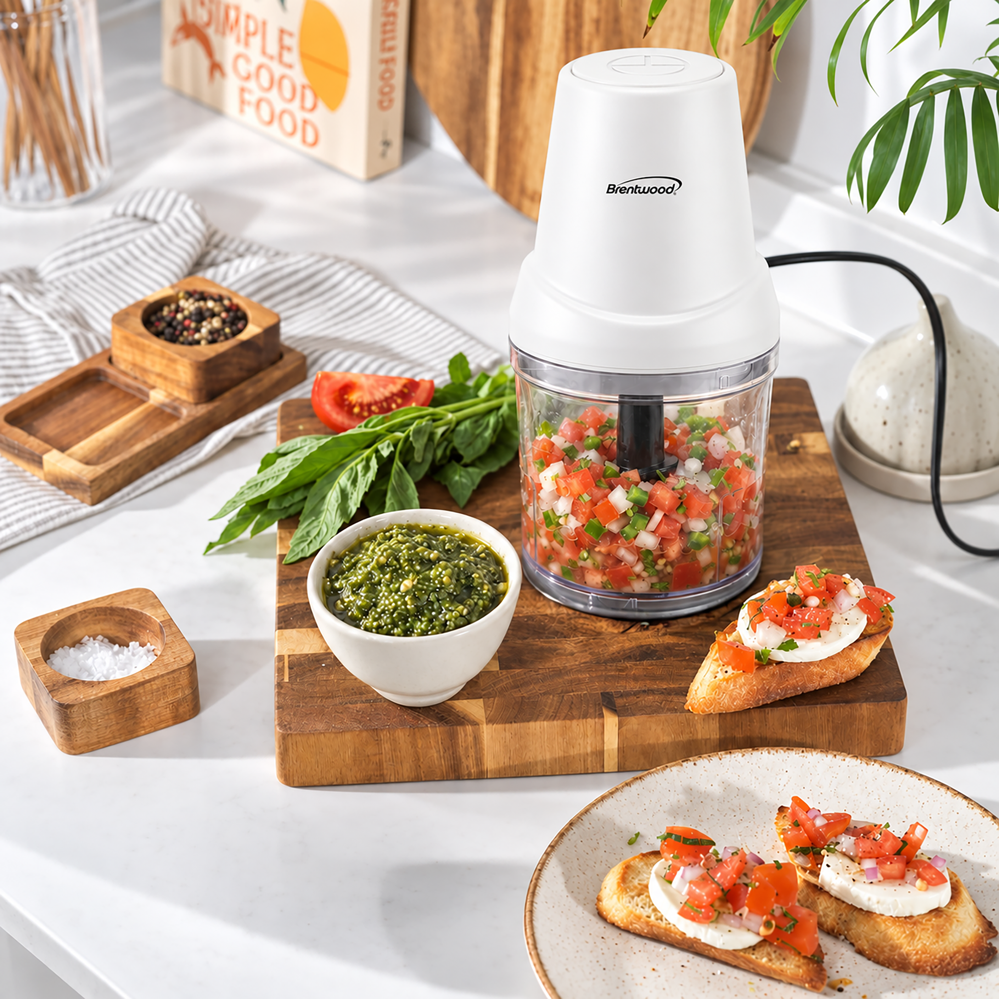 Coming Soon - Brentwood MC-205W 2-Cup Mini Food Chopper, White