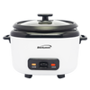 Brentwood RC-5010W 10-Cups Cooked/5-Cups Uncooked Rice Cooker with Steam Tray, Measuring Cup, and Spatula, White