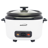 Brentwood RC-5016W 16-Cup Cooked/8-Cup Uncooked Rice Cooker with Steam Tray, Measuring Cup, and Spatula, White