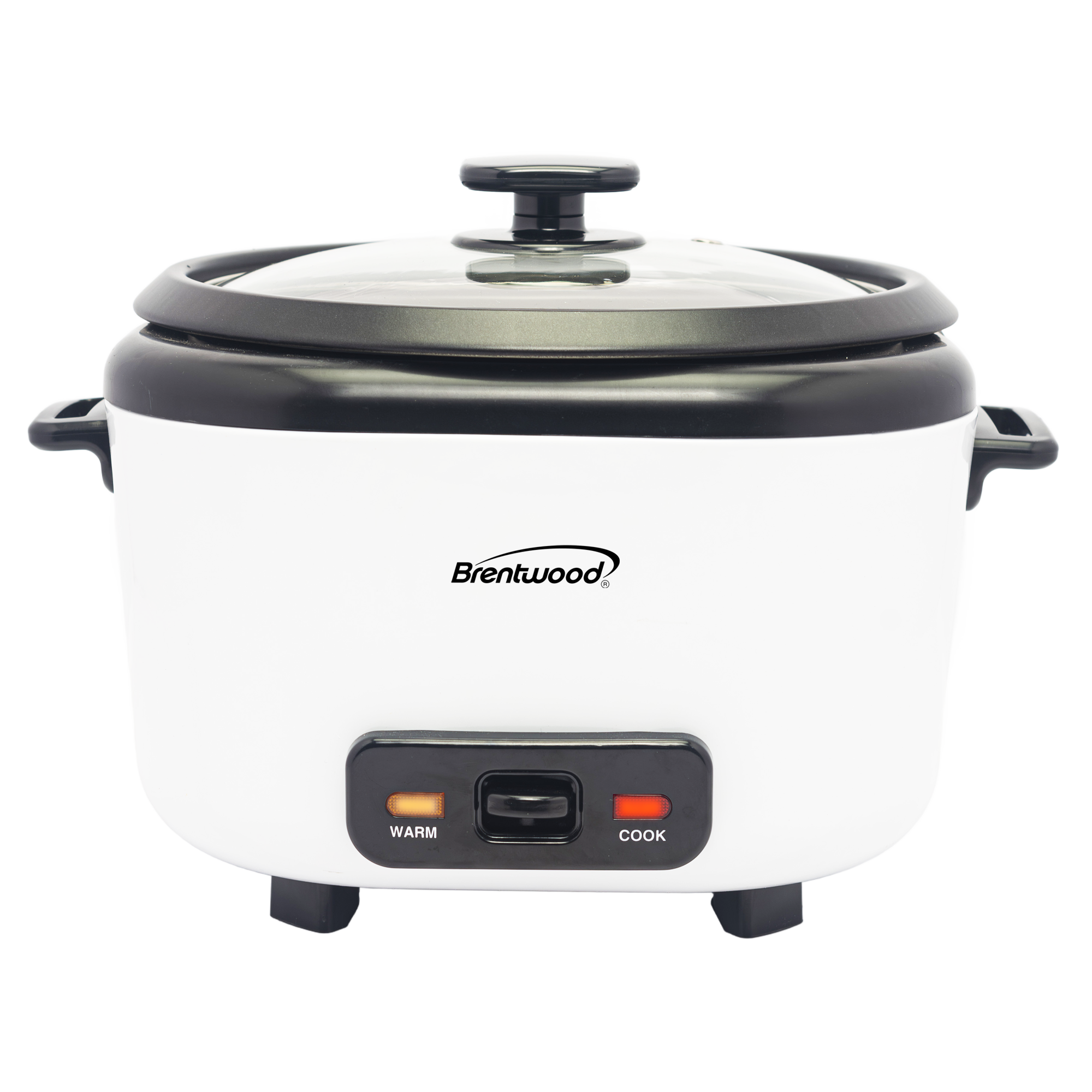 Brentwood RC-5020W 20-Cups Cooked/10-Cups Uncooked Rice Cooker with Steam Tray, Measuring Cup, and Spatula, White