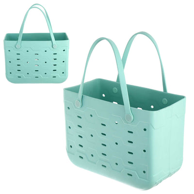 Brentwood TB-1813MC Universal Large Rubber Tote Bag, Durable, Washable, Water, Sand, and Tip-proof – Travel, Beach, Pool, Boat, Work, Sports, Groceries, and More