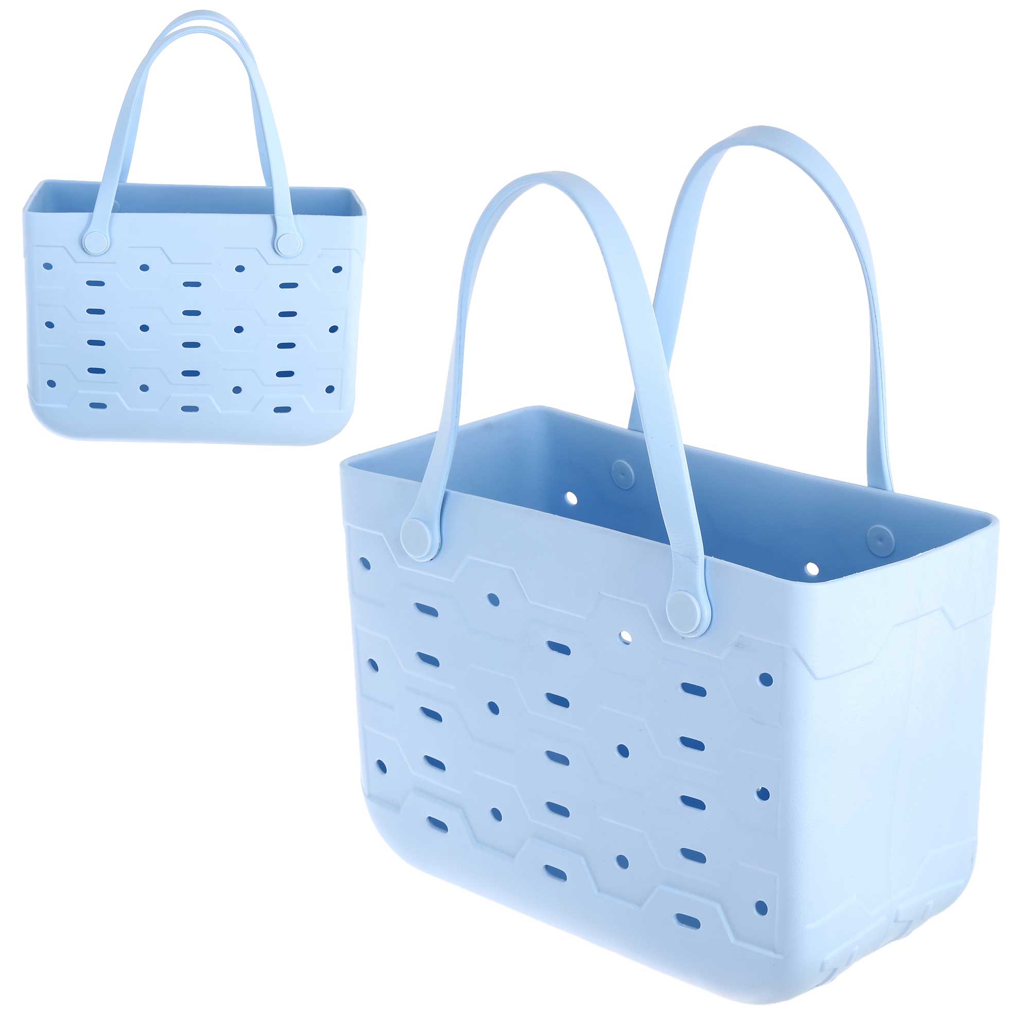 Brentwood TB-1813MC Universal Large Rubber Tote Bag, Durable, Washable, Water, Sand, and Tip-proof – Travel, Beach, Pool, Boat, Work, Sports, Groceries, and More