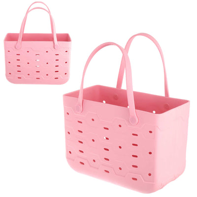 Brentwood TB-1813MC Universal Large Rubber Tote Bag, Durable, Washable, Water, Sand, and Tip-proof – Travel, Beach, Pool, Boat, Work, Sports, Groceries, and More