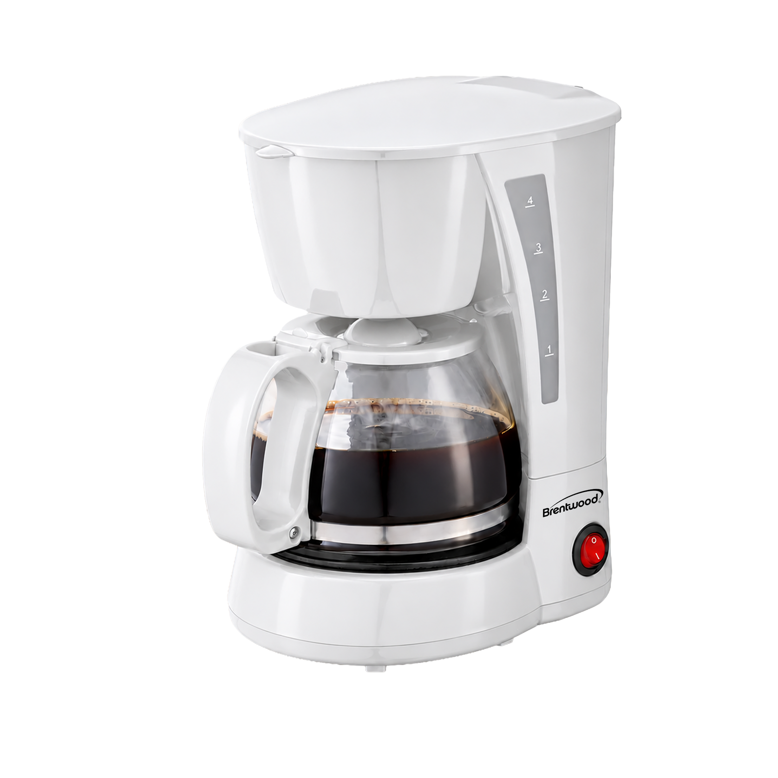 Brentwood TS-212W 4 Cup Coffee Maker, White