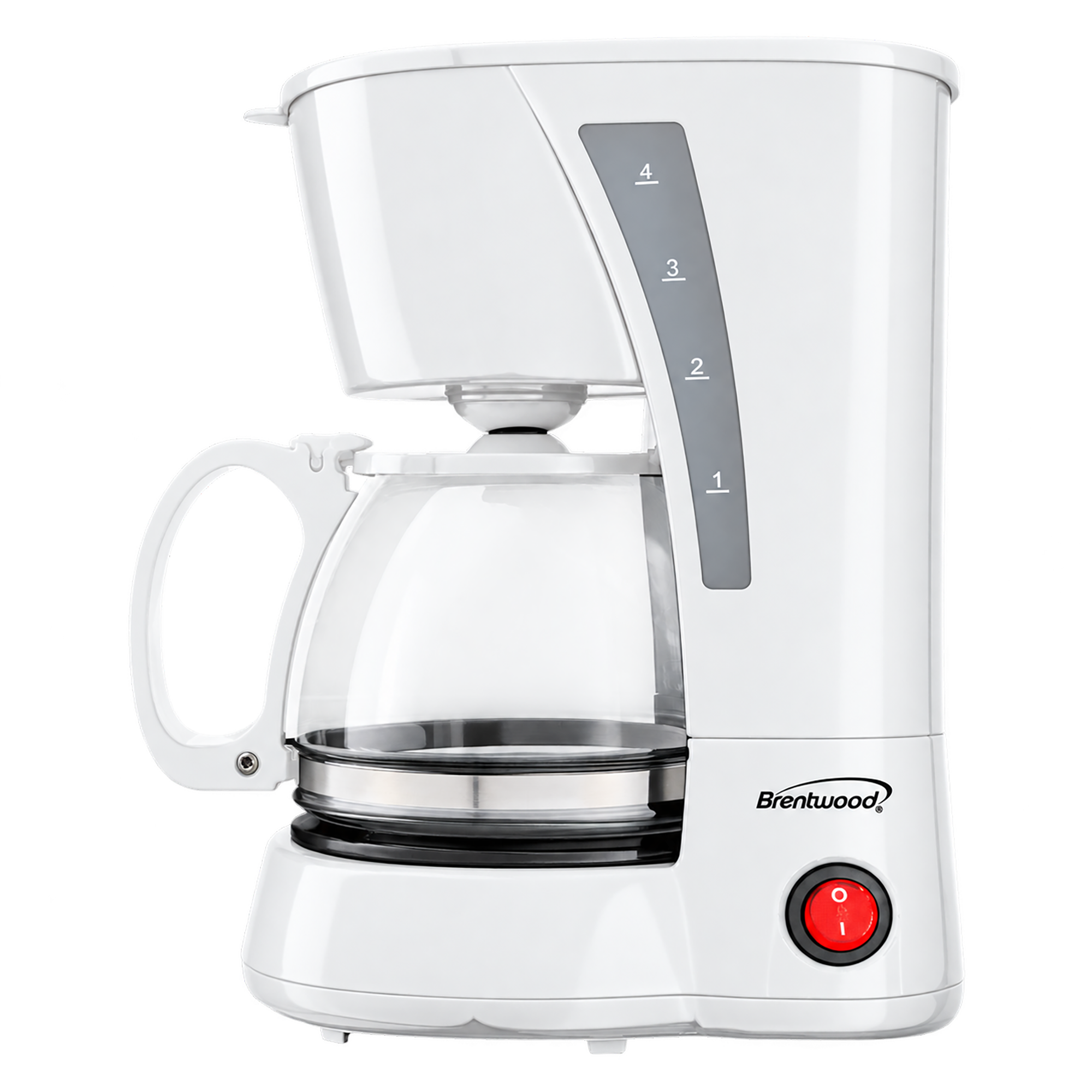 Brentwood TS-212W 4 Cup Coffee Maker, White