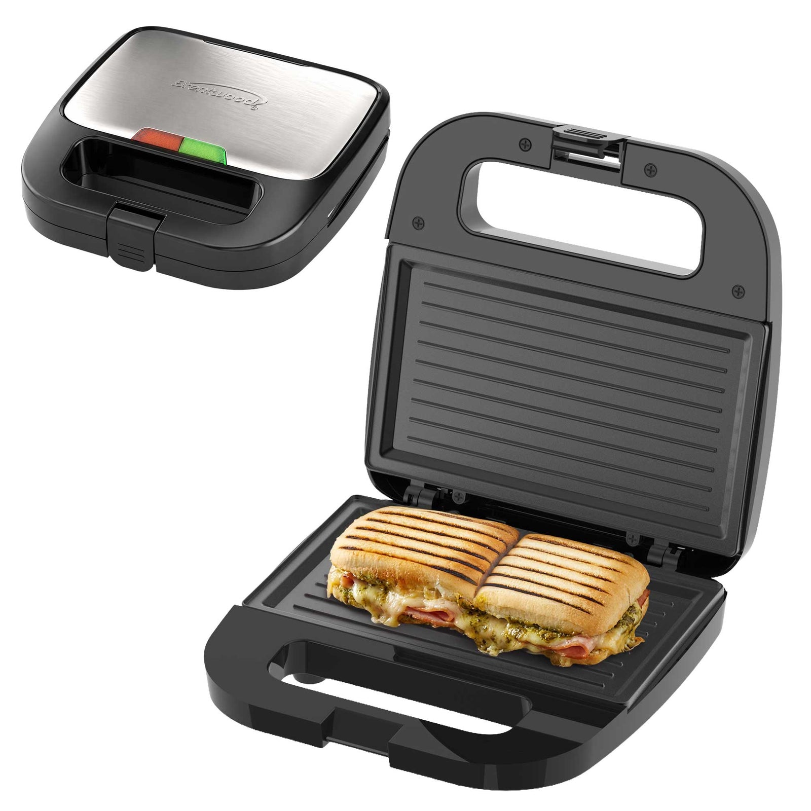 Coming Soon - Brentwood TS-247BK Non-Stick Panini Press Grill and Sandwich Maker, Black