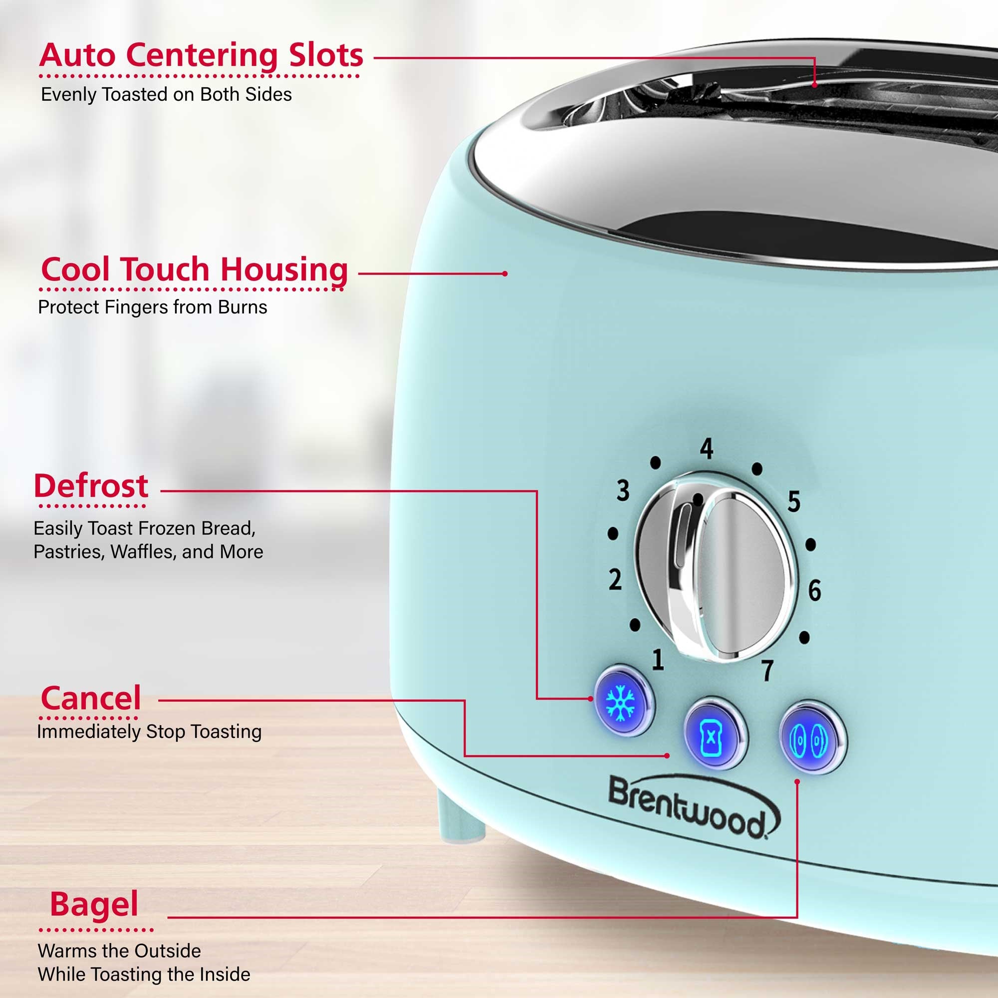 Automatic Toaster 2-Slice Breakfast Sandwich Maker Machine 700W 6