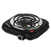 Brentwood TS-323BK 1100w Countertop Single Coiled Electric Burner with Temperature Control and Power Indicator Light, Easy to Clean, Black