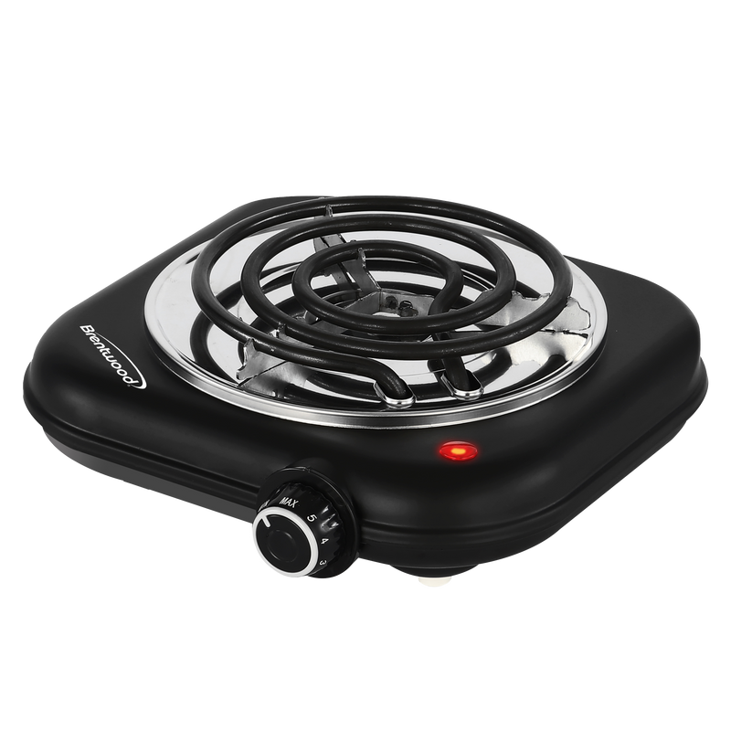 Coming Soon - Brentwood TS-323BK 1100w Countertop Single Coiled Electric Burner with Temperature Control and Power Indicator Light, Easy to Clean, Black