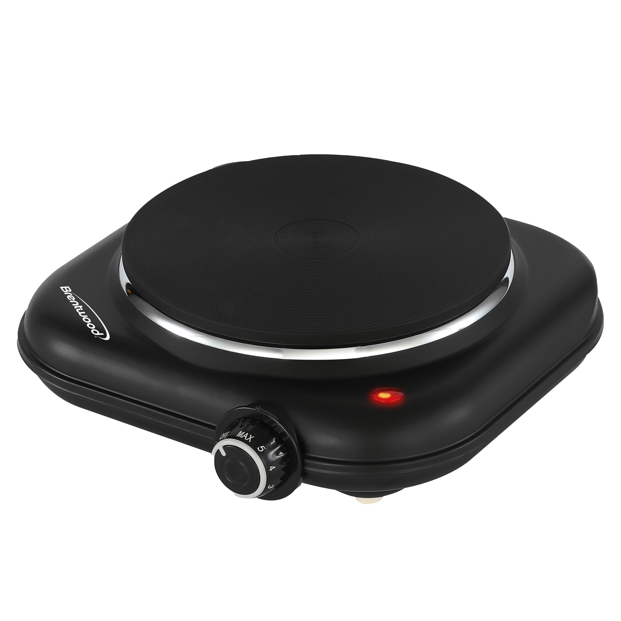 Coming Soon - Brentwood TS-331BK 1100w Countertop Single Cast Iron Burner Hot Plate with Temperature Control and Power Indicator Light, Easy to Clean, Black