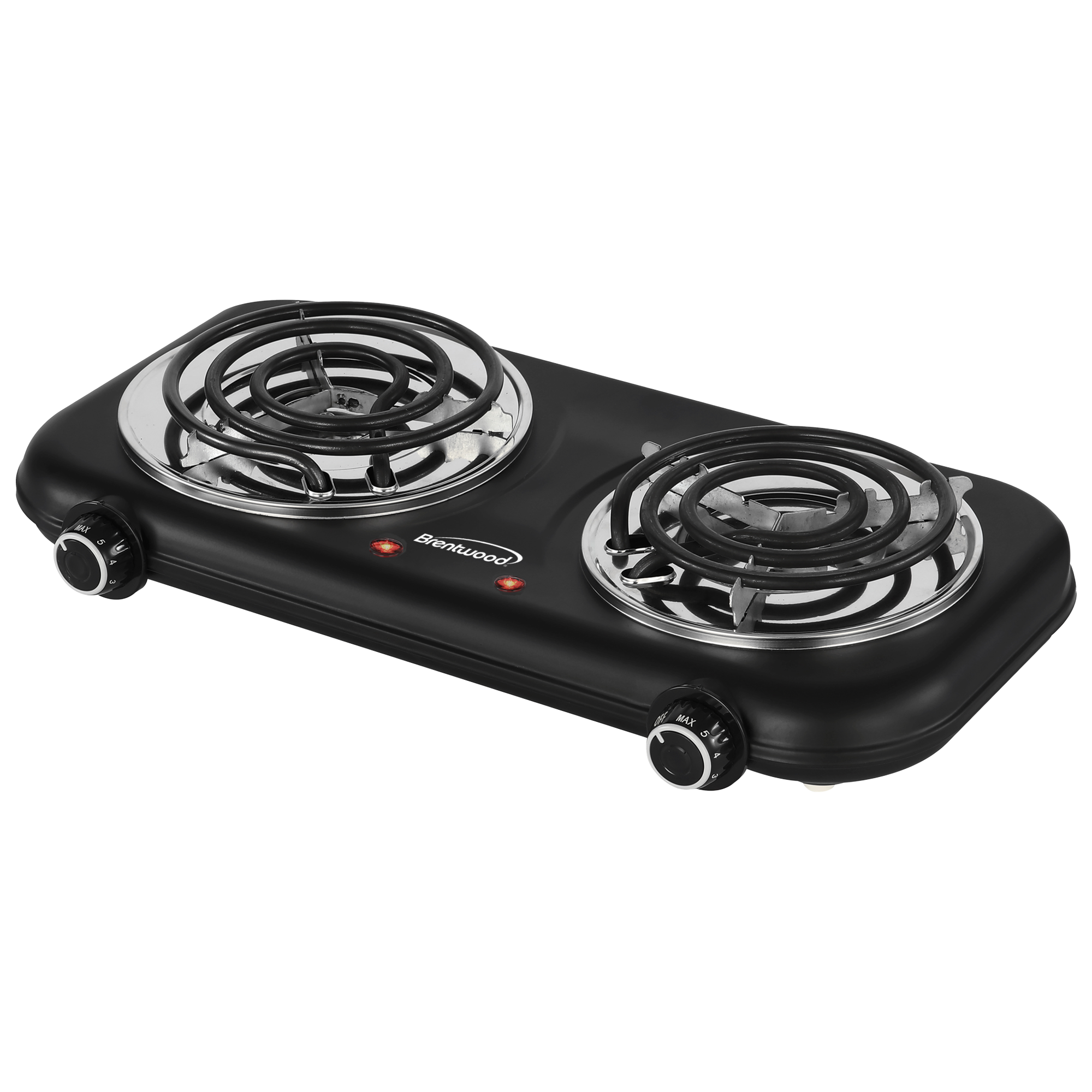 Coming Soon - Brentwood TS-363BK 1100w Countertop Double Coiled Electric Burner with Temperature Control and Power Indicator Light, Easy to Clean, Black