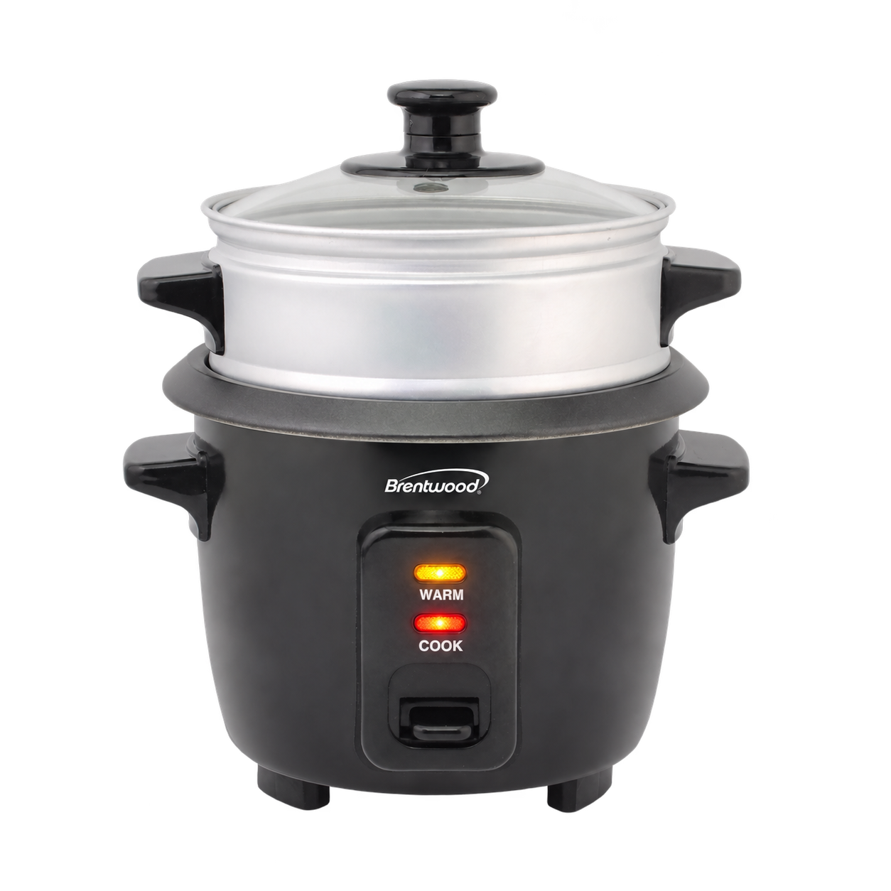 Coming Soon - Brentwood TS-504SBK 2-Cup Uncooked/4-Cup Cooked Rice Cooker and Food Steamer, Black