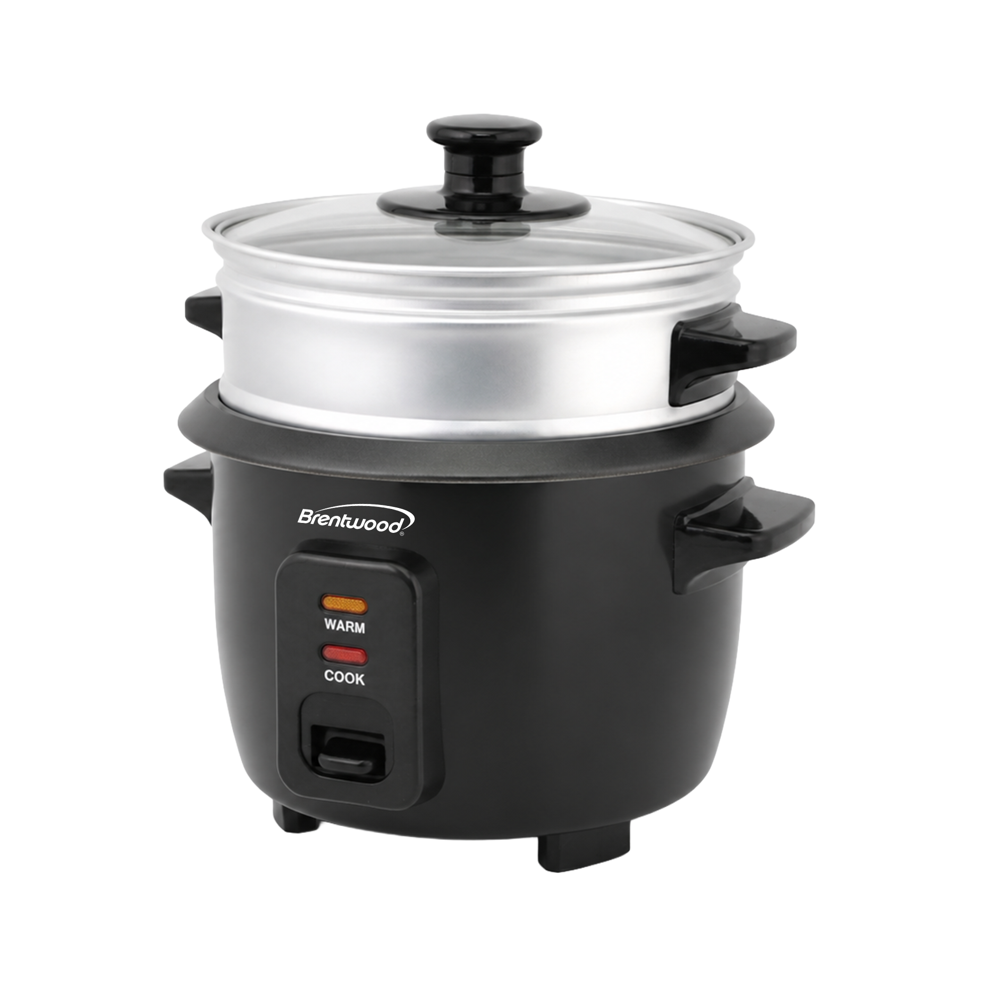 Coming Soon - Brentwood TS-504SBK 2-Cup Uncooked/4-Cup Cooked Rice Cooker and Food Steamer, Black