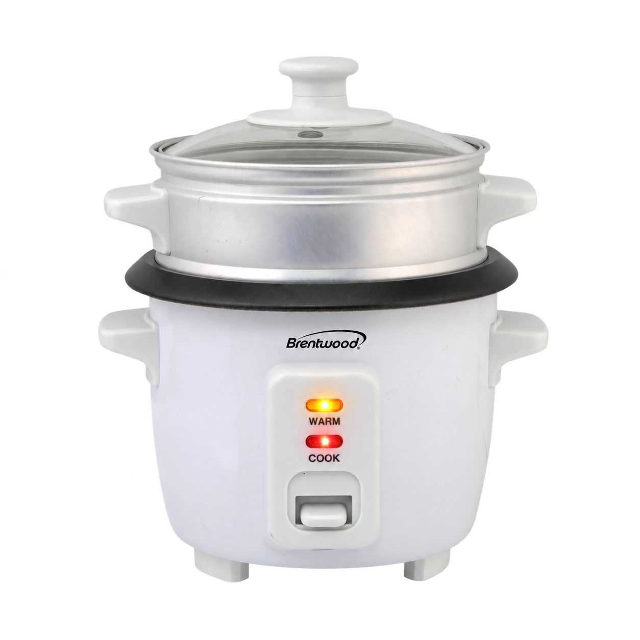 Coming Soon - Brentwood TS-504SW 2-Cup Uncooked/4-Cup Cooked Rice Cooker and Food Steamer, White