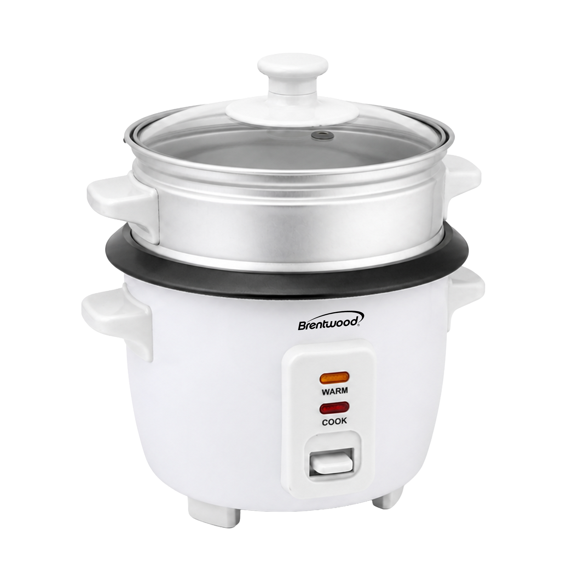 Coming Soon - Brentwood TS-504SW 2-Cup Uncooked/4-Cup Cooked Rice Cooker and Food Steamer, White