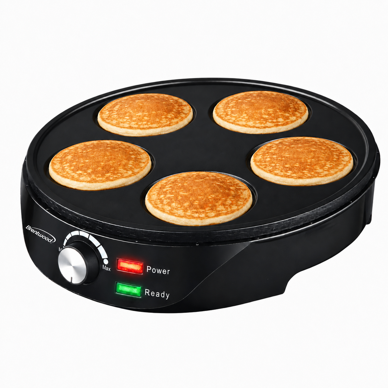 Coming Soon - Brentwood TS-609BK 4-Inch Non-Stick 5 Mini Pancakes and Breakfast Maker, Black