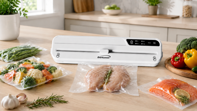 Brentwood VS-1000W Food Vacuum Sealer Machine, White