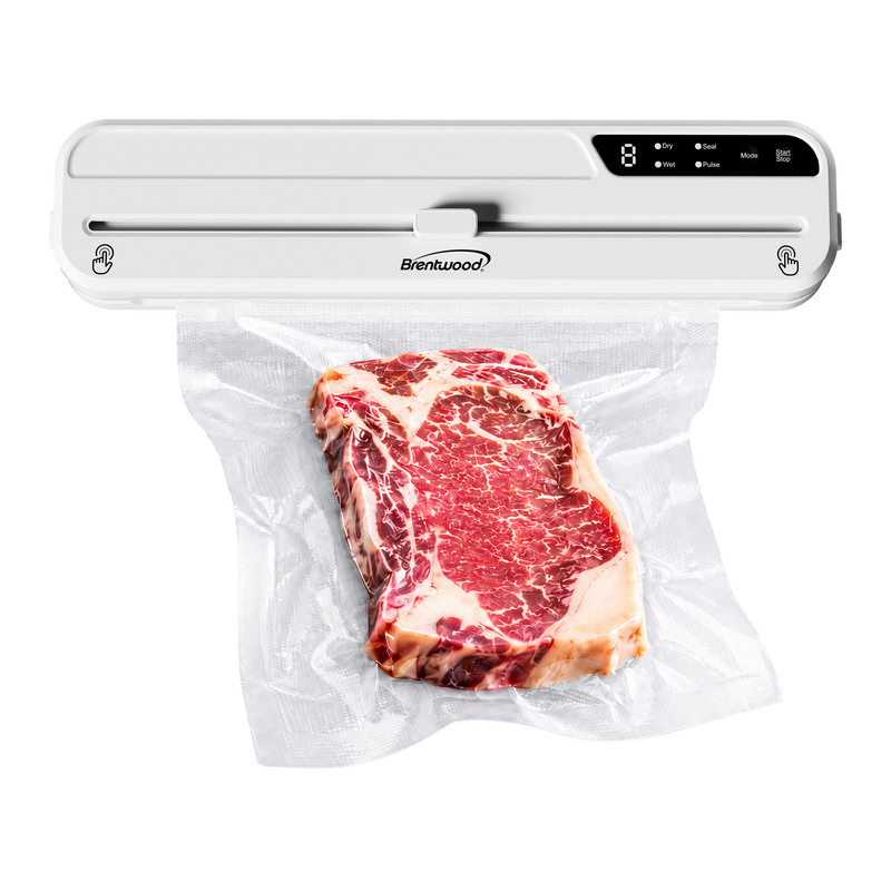 Brentwood VS-1000W Food Vacuum Sealer Machine, White