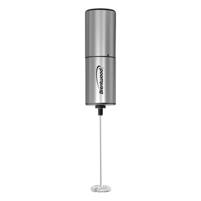 Coming Soon - Brentwood GA-103S Powerful Battery Operated Electric Milk Frother and Drink Mixer with Stainless Steel Whisk, Stainless Steel