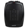 Brentwood H-C1601 1500-Watt Portable Ceramic Electric Space Heater and Fan, Black