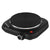 Brentwood TS-331BK 1100w Countertop Single Cast Iron Burner Hot Plate with Temperature Control and Power Indicator Light, Easy to Clean, Black