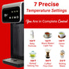 Brentwood KT-2300DBK 3-Liter 1800w Digital Instant Hot Water Dispenser with 7 Temperature Presets, 4 Water Volume Options, Large Carry Handle, and Child Safety Lock, BPA Free, Black